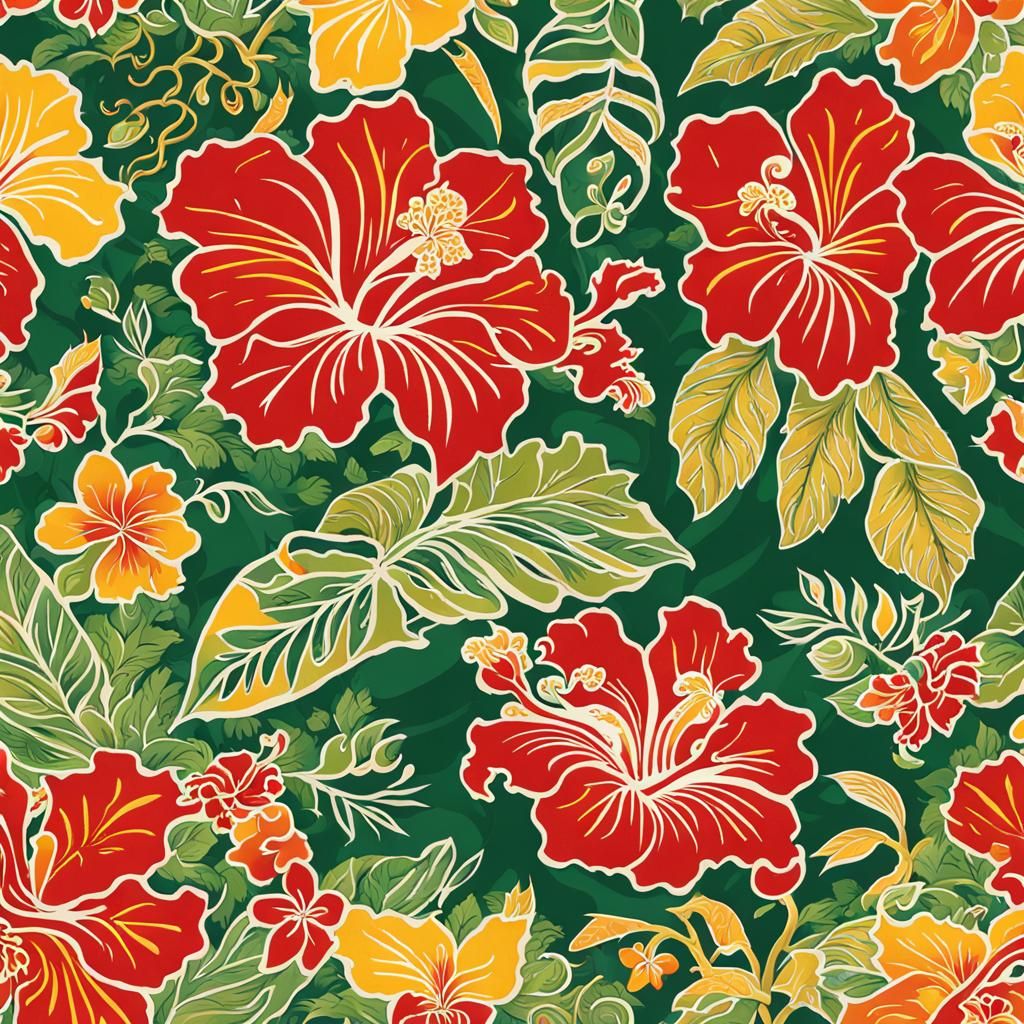 Malaysian Batik Pattern