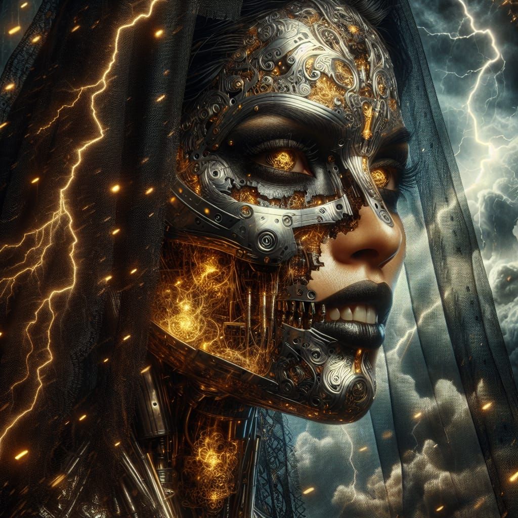 Hypermaximalist Cyber Gothic Goddess