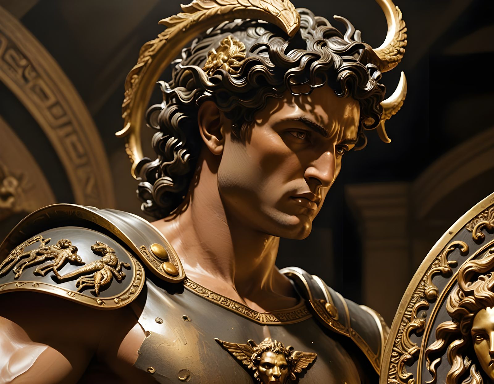 Perseus with Medusa's Head, Classical Sculpture