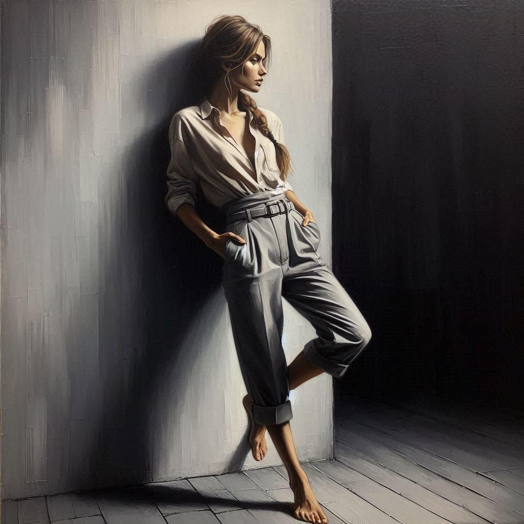 Classic Charcoal Drawing