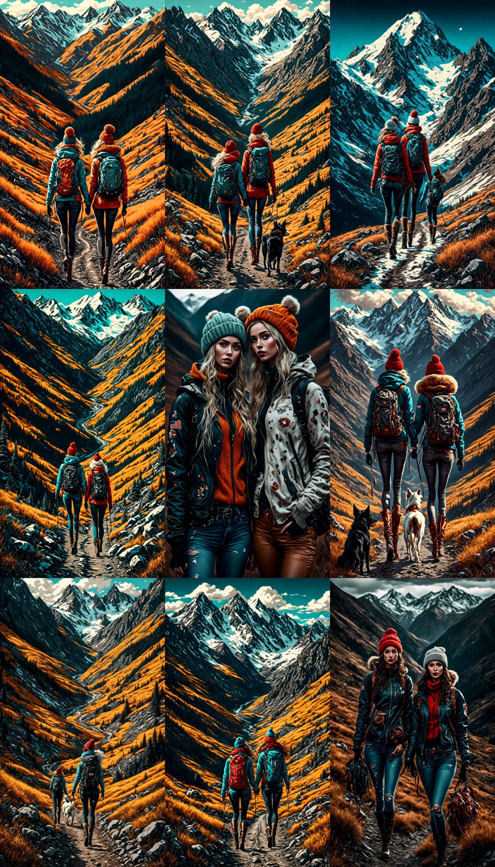 Hiking in the Andes Mountains: Rockabilly Style