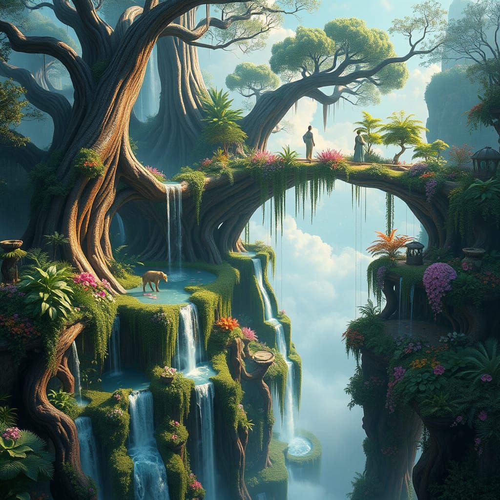 Ethereal Oasis in the Hanging Garden