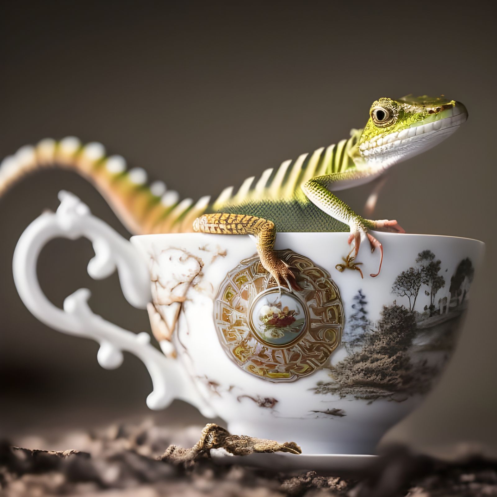Lizard in a Teacup