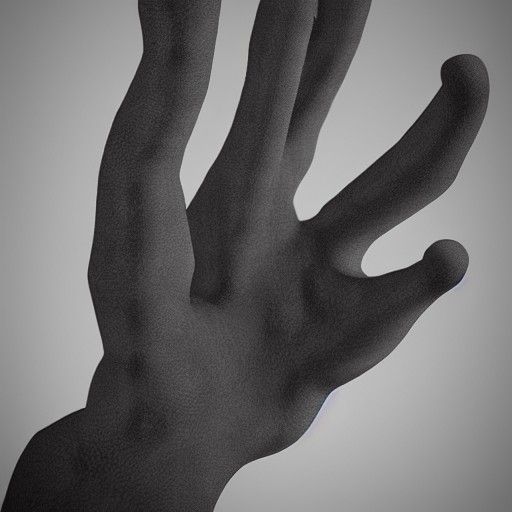 Giant Hand Sculpture Concept Render