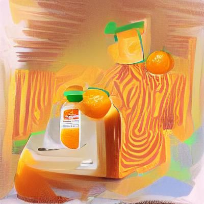 Refreshing Glass of Fresh Orange Juice