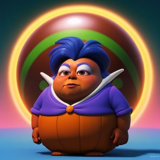 Oompa Loompa Character Design: Pixar-Style 3D Render