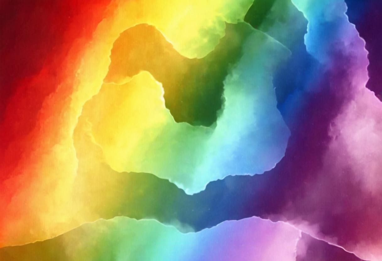 Vibrant Rainbow Generated by AI