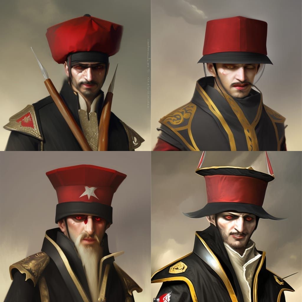 Dark fantasy Ottoman Themed uniforms