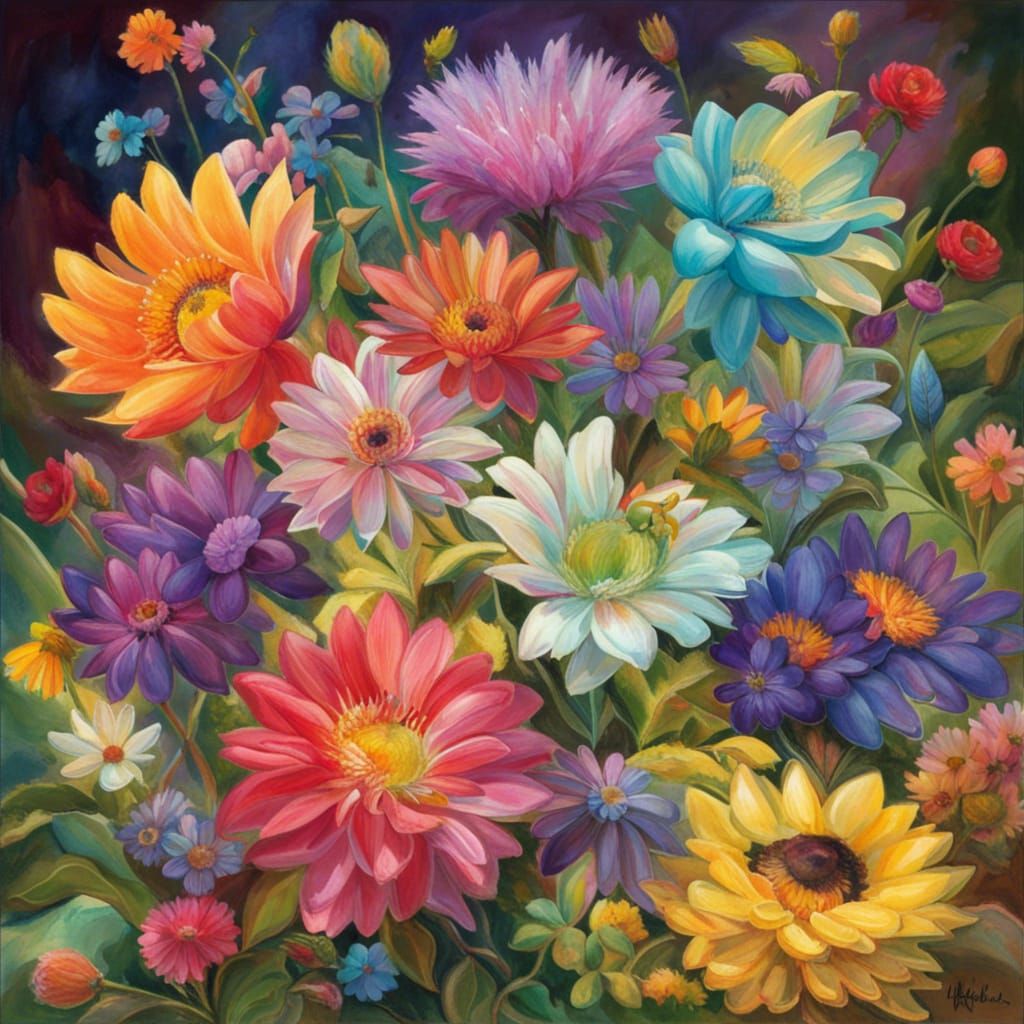 Abstract Design with Bright Happy Colors