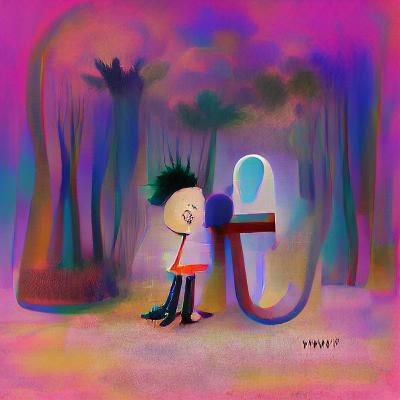 AI Generated Image of an Imaginary Friend