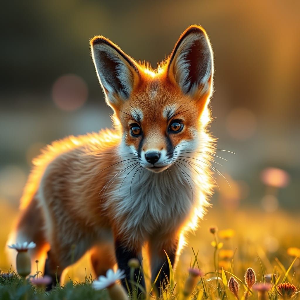 Foxy Alpine Encounter in Wildlife Photography Style