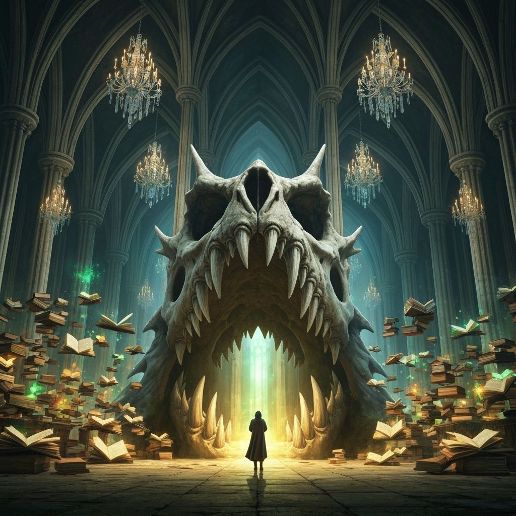 Cathedral of the Dragon Skull: Fantasy Concept Art