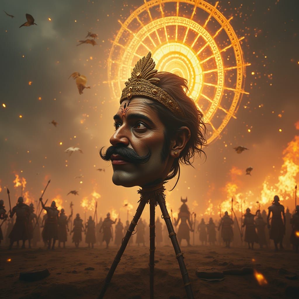Divine Vision of Kurukshetra Battlefield in Hyper-Realistic ...