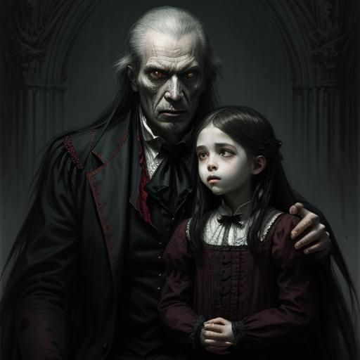 Vampire Father and his daughter