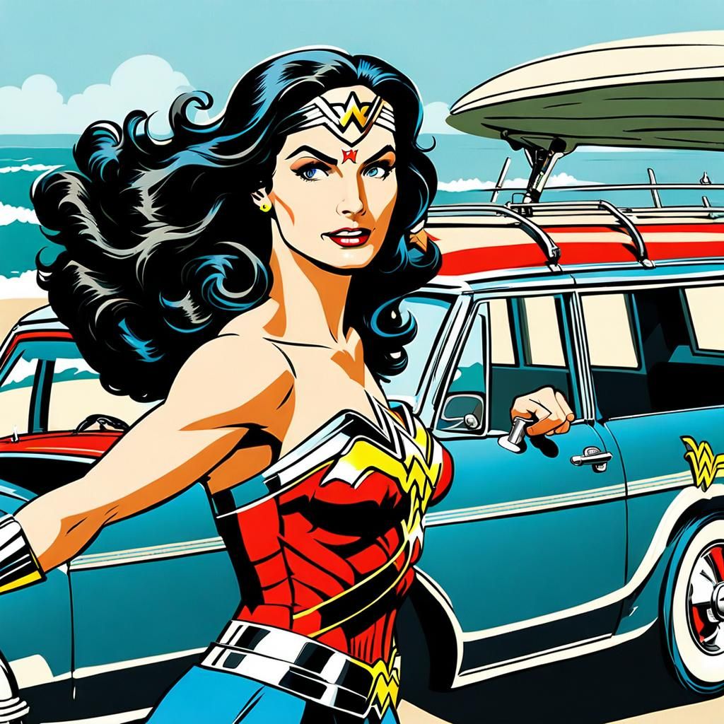 Wonder Woman's Psychedelic Punk Rock Road Trip