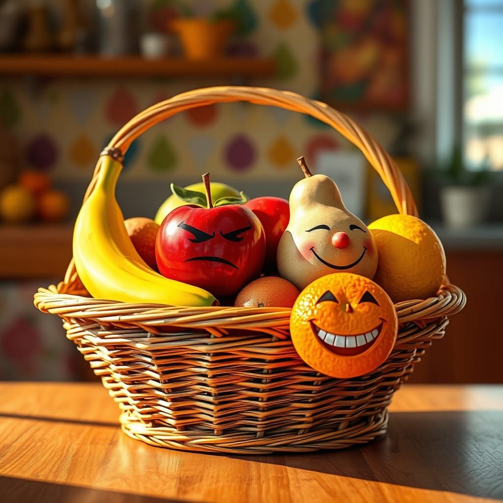 Emotional Fruit Basket🍎🍌🍒