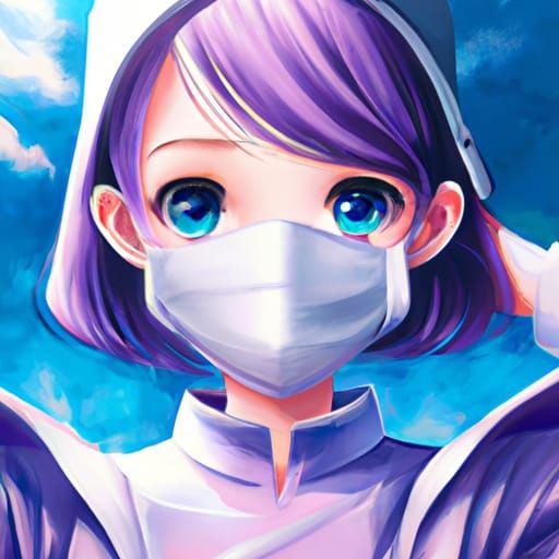 Cute Surgical Nurse Illustration in Studio Ghibli Style