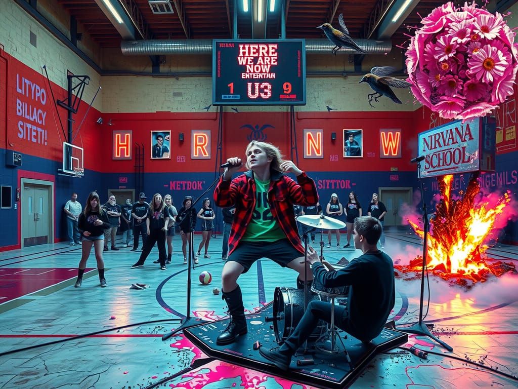 Grunge Rebellion: Apocalyptic Euphoria in Surreal Style