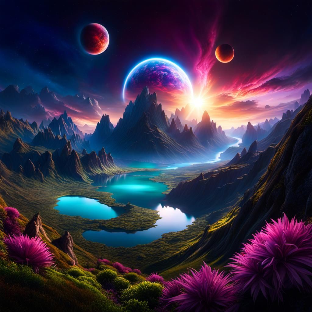 Otherworldly landscape
