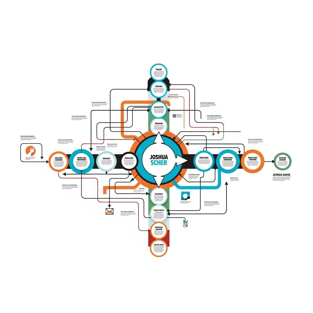 Dynamic Flowchart with Rectangles and Circles in Graphic Des...