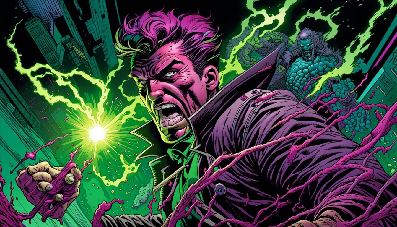 Radioactive Street Man Comic Book Art