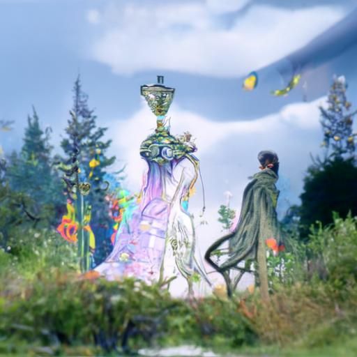 Two of Cups: Art Nouveau Tarot Card