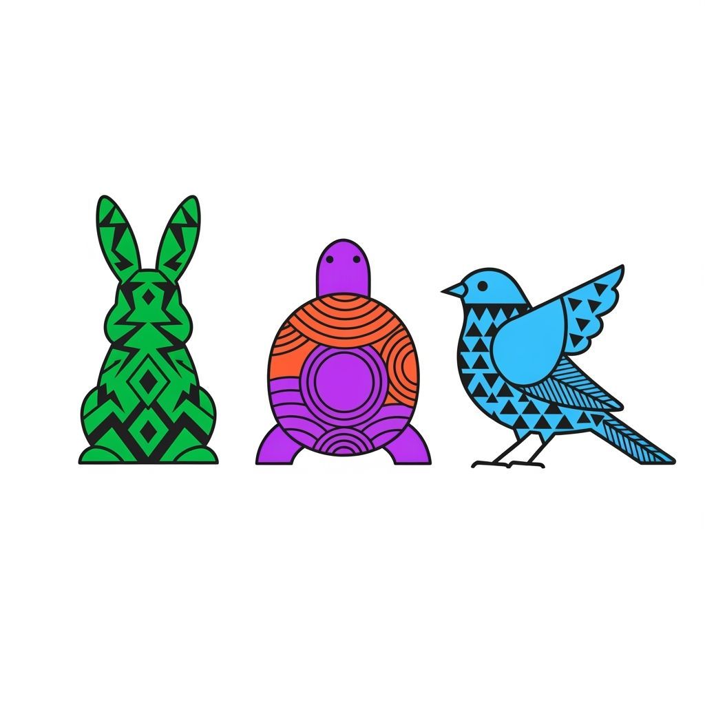 Minimalist Pet Silhouettes T-Shirt Design