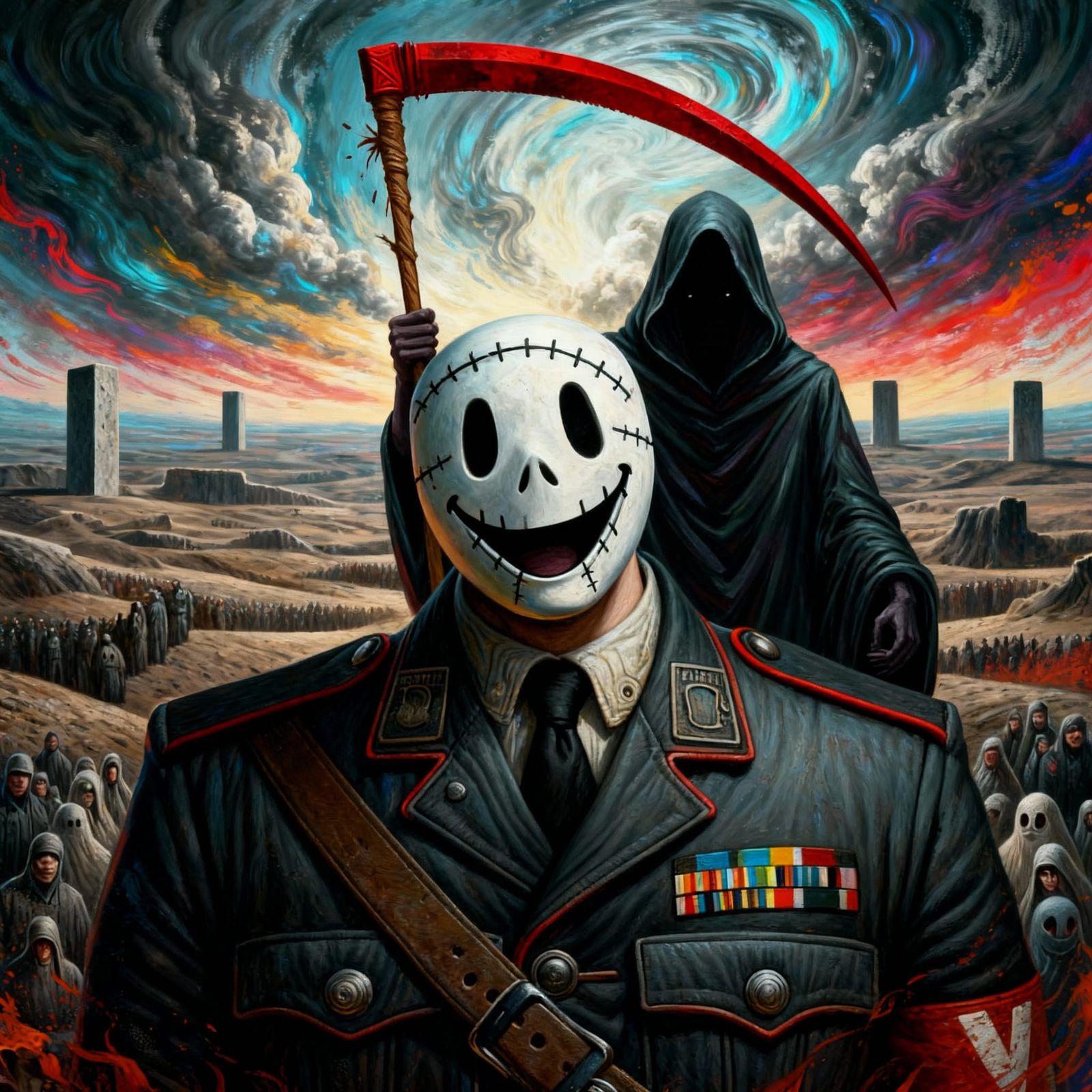 Joyful Damnation: A Surreal and Abstract Exploration