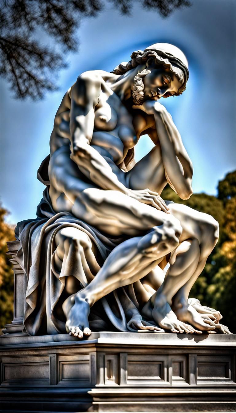 Michelangelo's Pietà Carved from Sparkling Ice