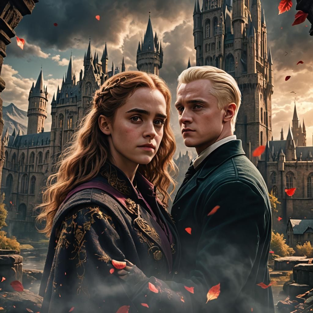 Hermione and Draco: A Love Story Painting