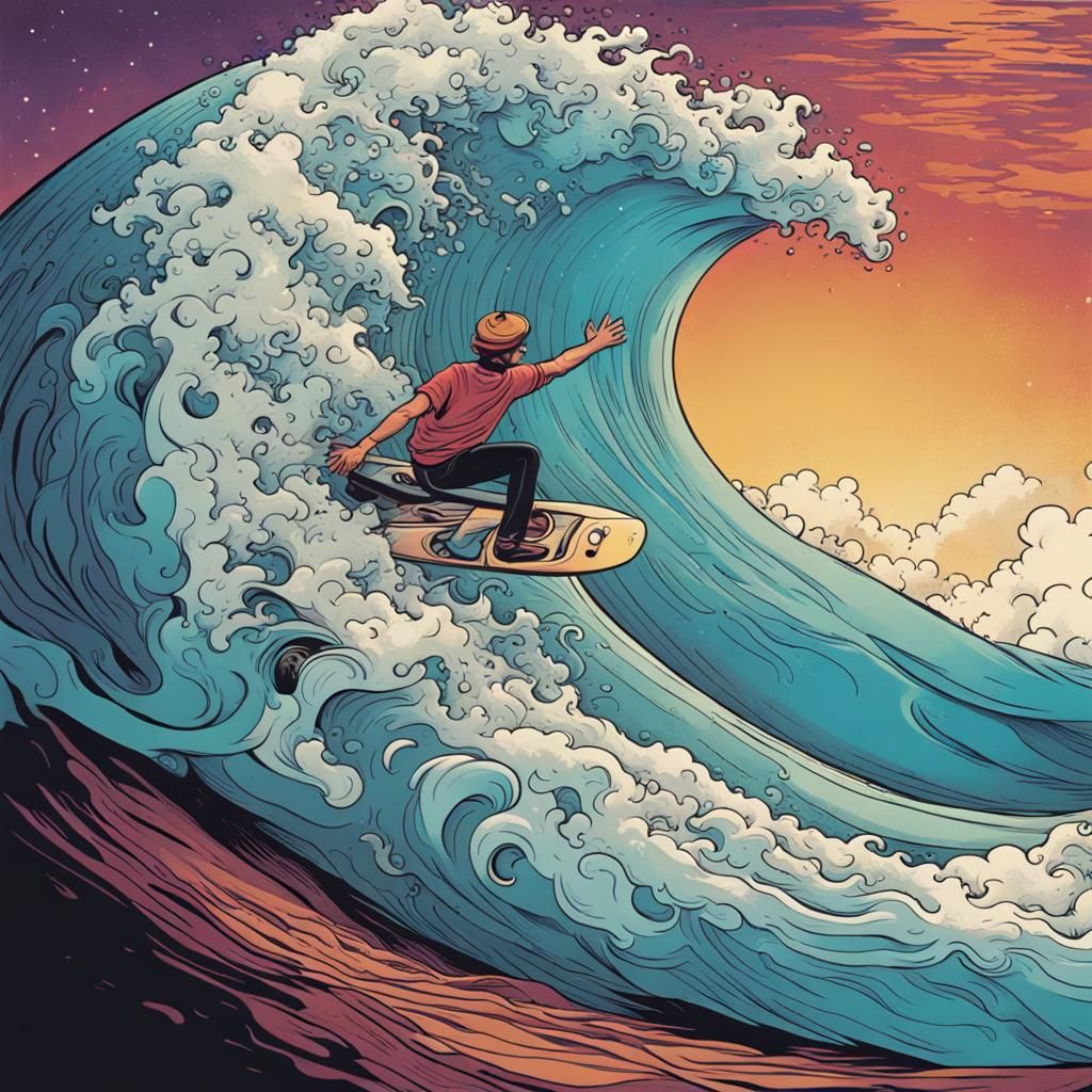 Cosmic Dreams Comic Book Art Illustration