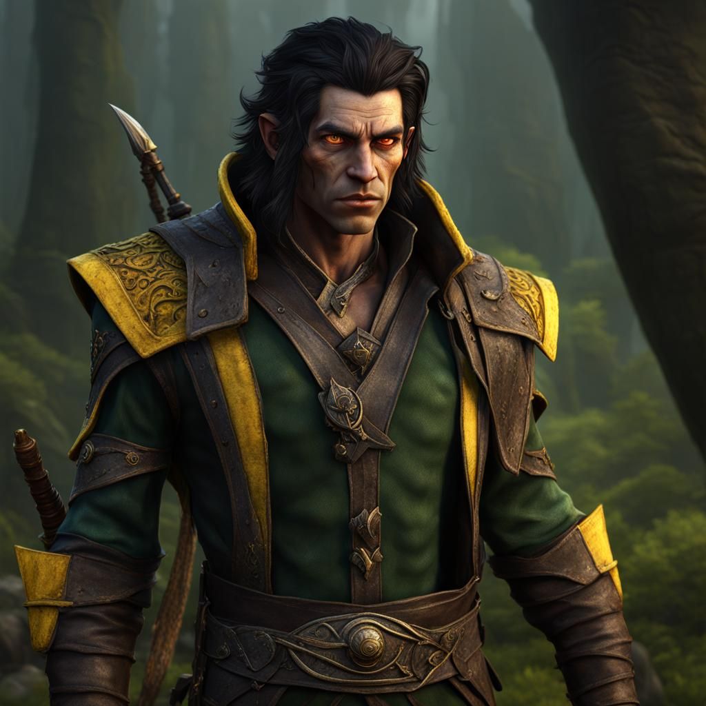 Fantasy Ranger Midget in Detailed Matte Painting