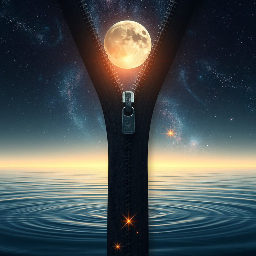 Zipper Reveals Hidden Universe in Hyperrealistic Style