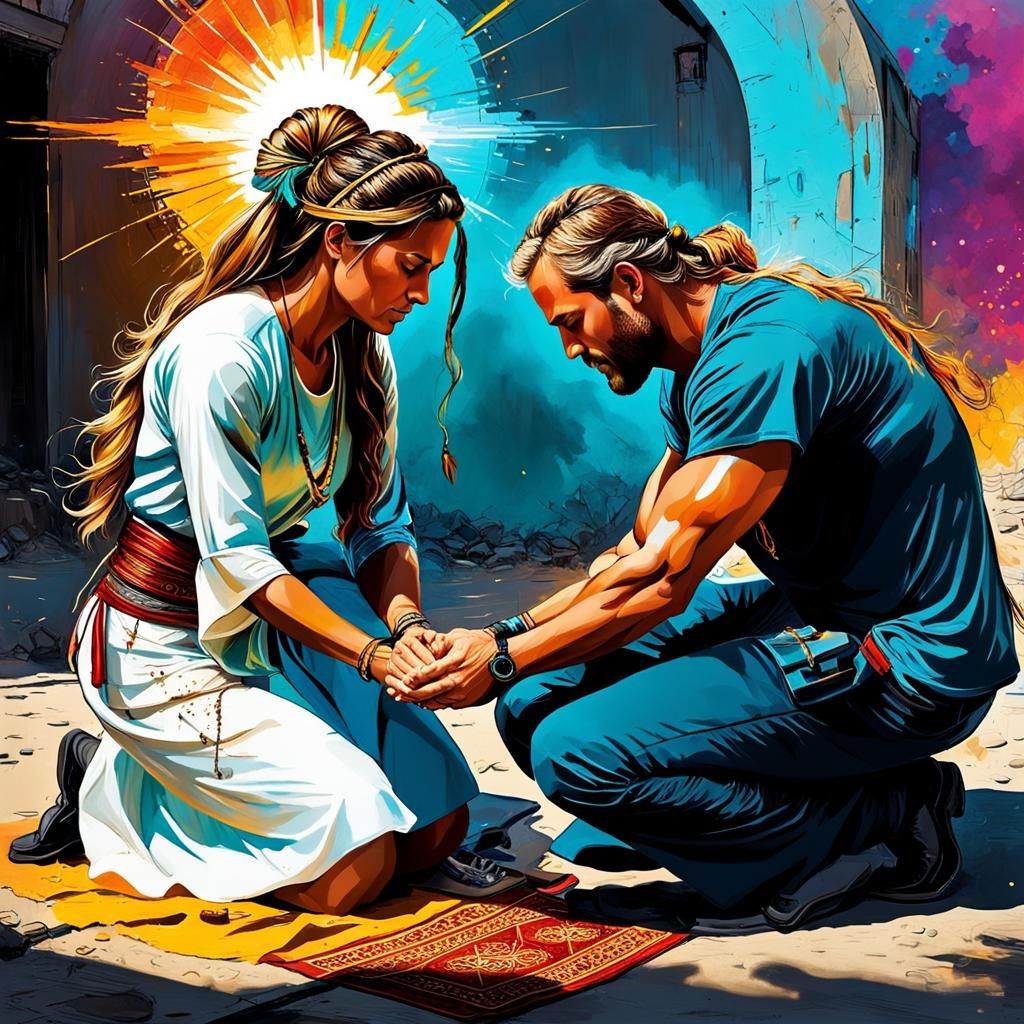 Anointing: Prayer in Vibrant Photorealism