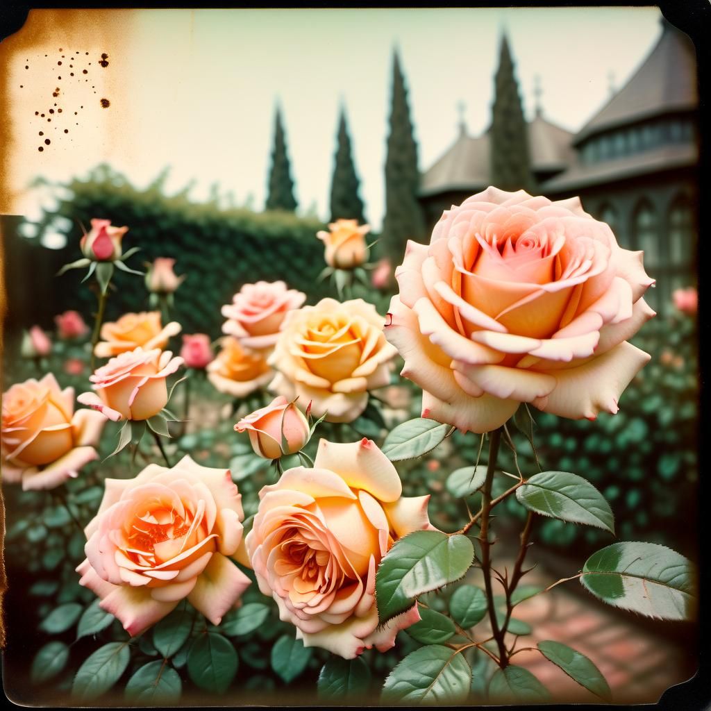Polaroid roses