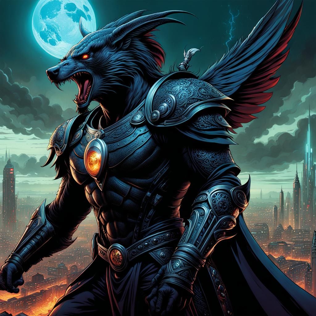 The winged bark-knight