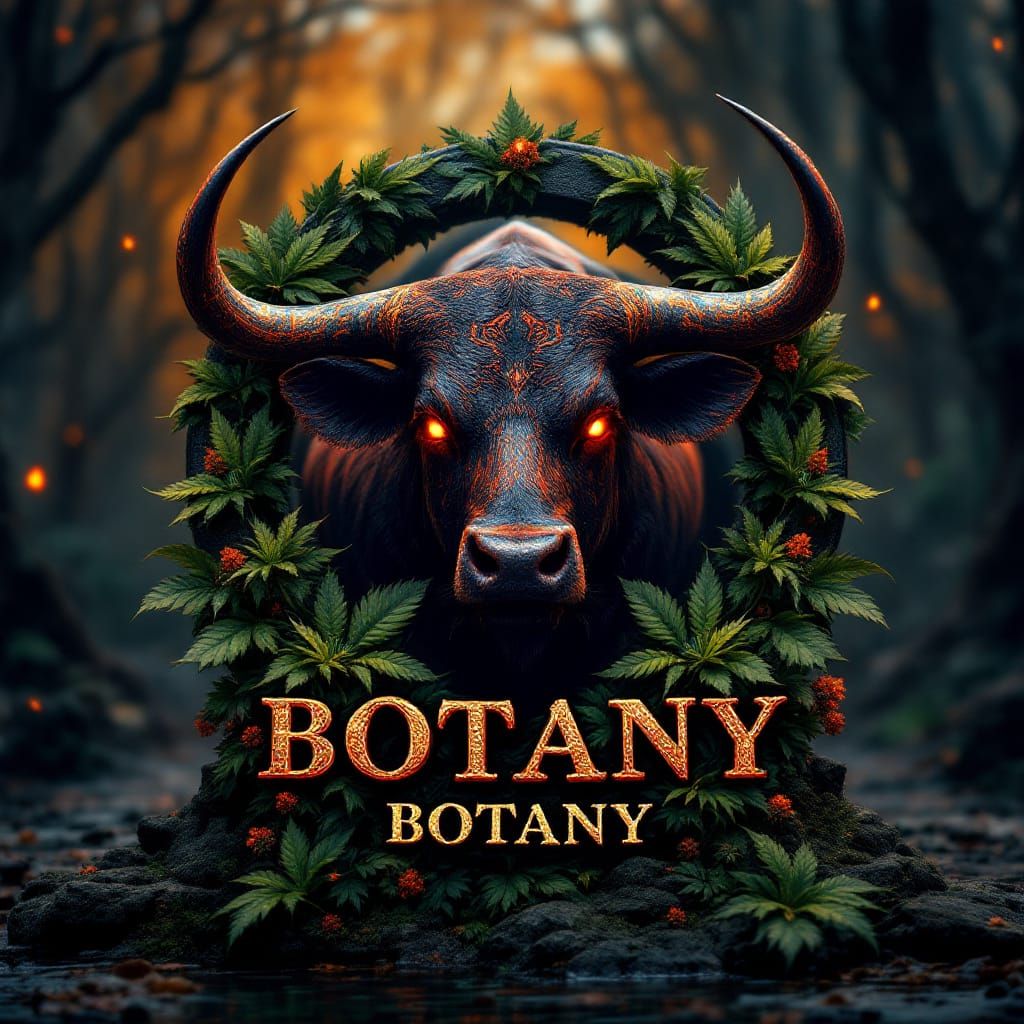Back River Botany Halloween Logo in 3D