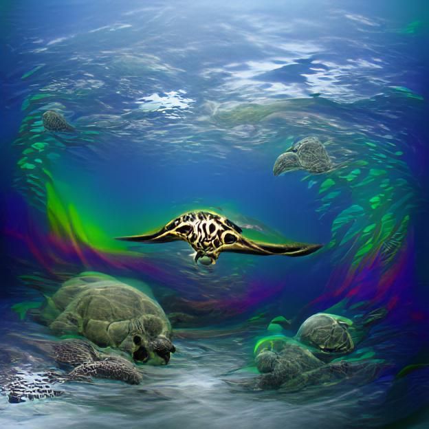 Primordial Sea Turtle in High Resolution