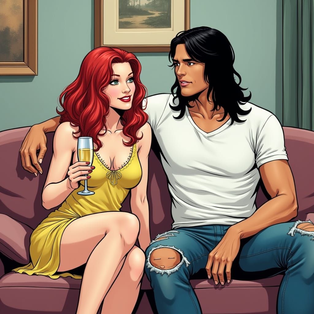 Casey Jones and April O'Neil Enjoy a Night In