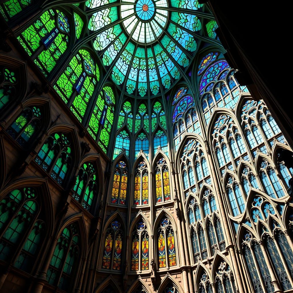 Surreal Architectural Wonders in Vibrant, Dreamlike Harmony