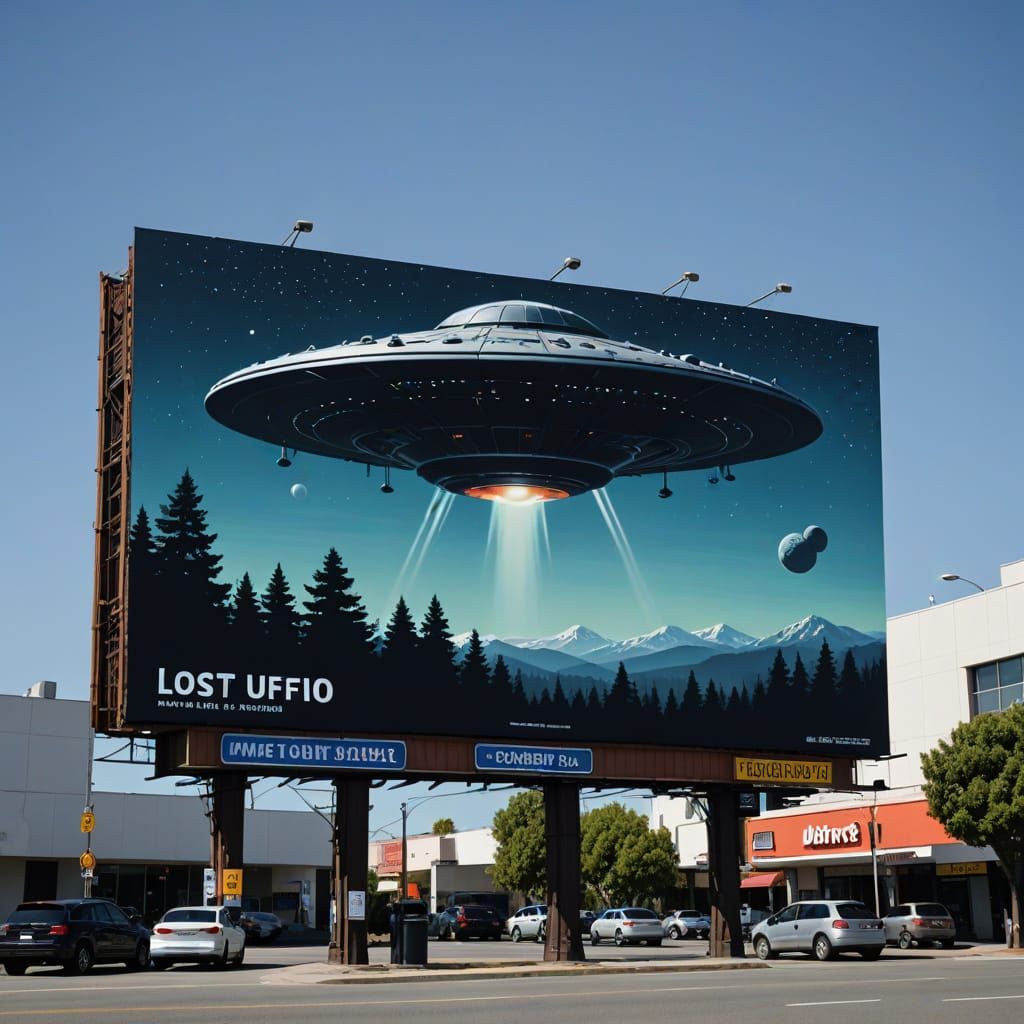 Lost ufo billboard