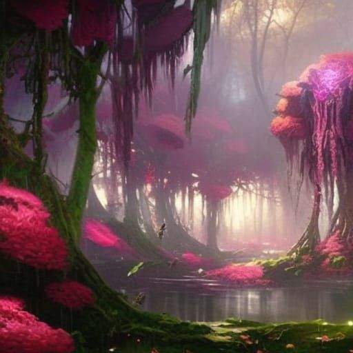 Flowers with Deep Roots: Dark Fantasy Concept Art