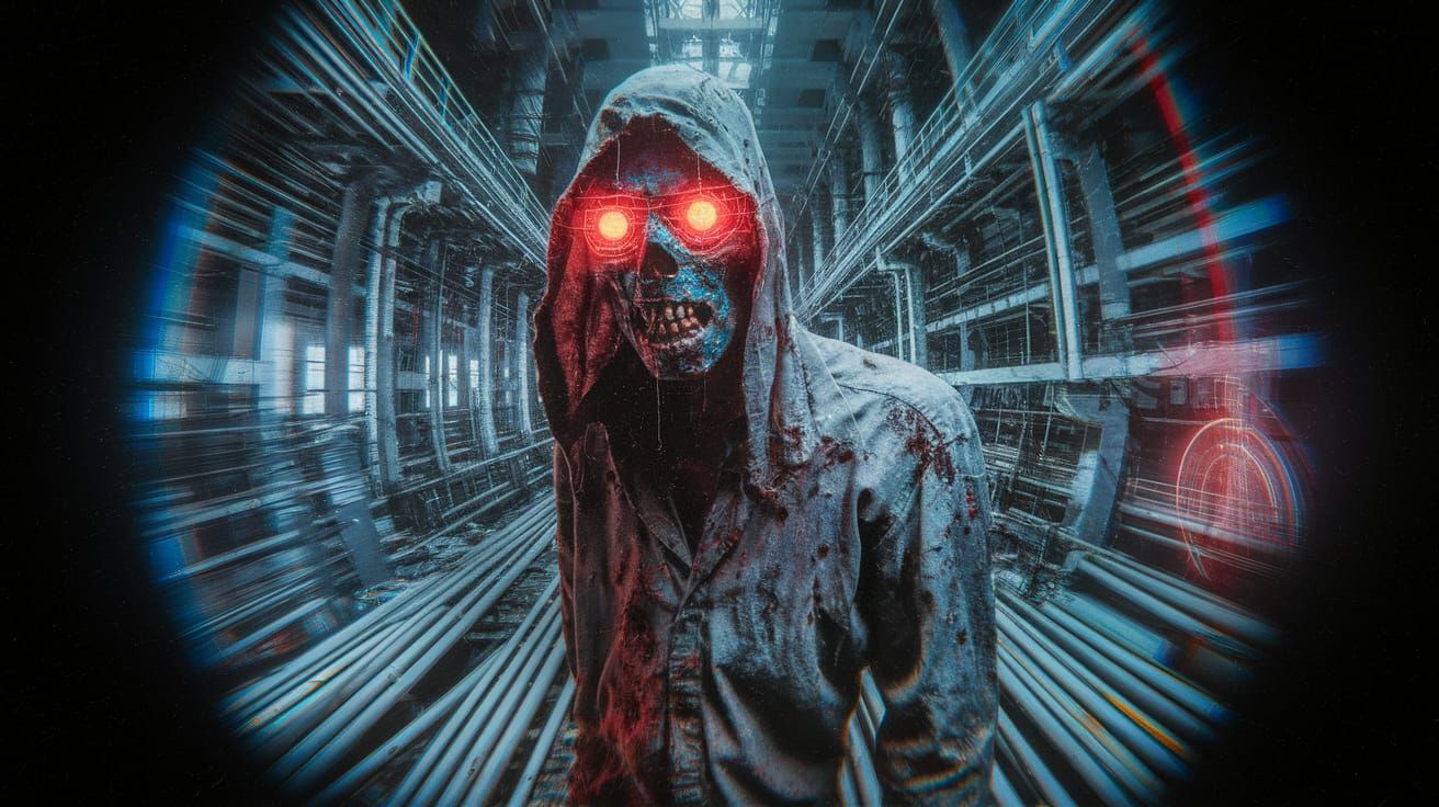 Mutated Zombies in Abandoned Steampunk Refinery