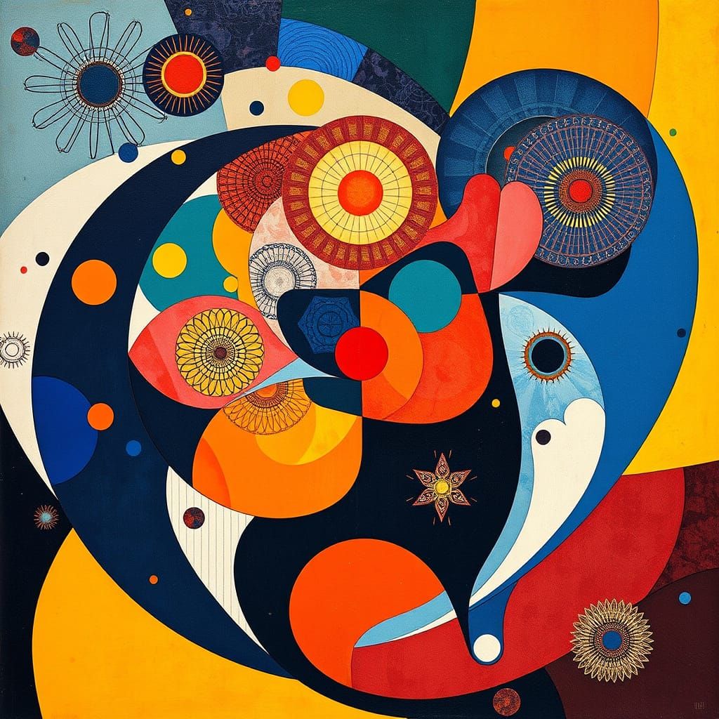 Abstract Hymns Deconstructed with Geometric & Organic Forms