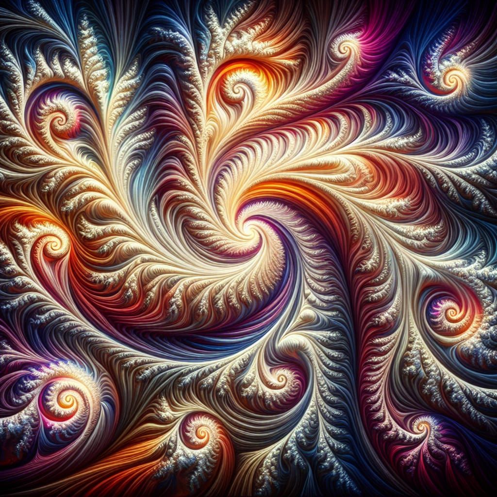 Iridescent Stars Evolving from Cosmic Fibonacci Whirlpools