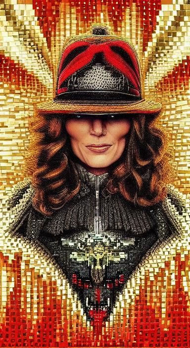 Pixel Art Movie Poster in Downtown Los Angeles