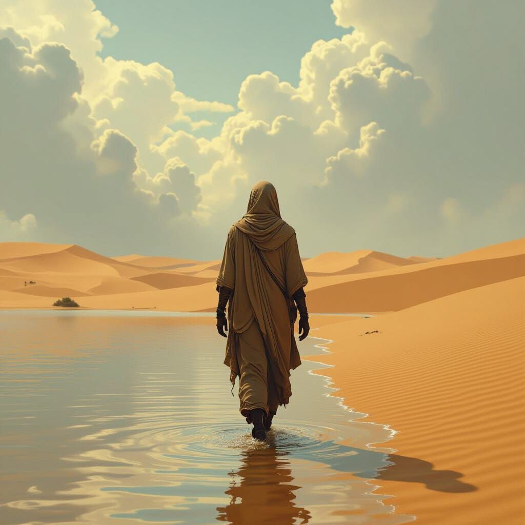 Walking on water in a world of sand