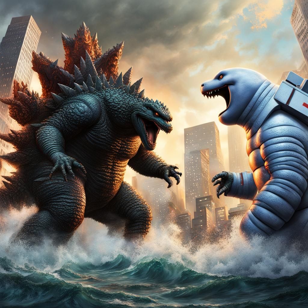 Godzilla VS Stay Puft