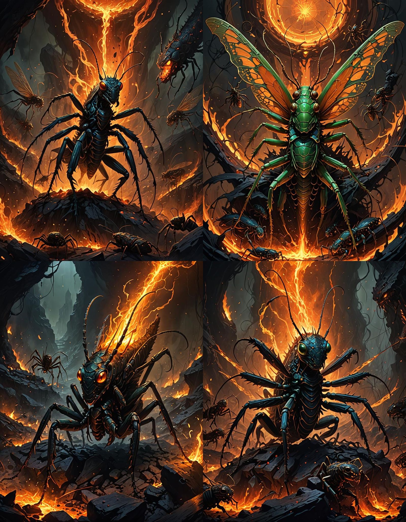 Hellish Abyss Descent of Divine Hybrid Creature