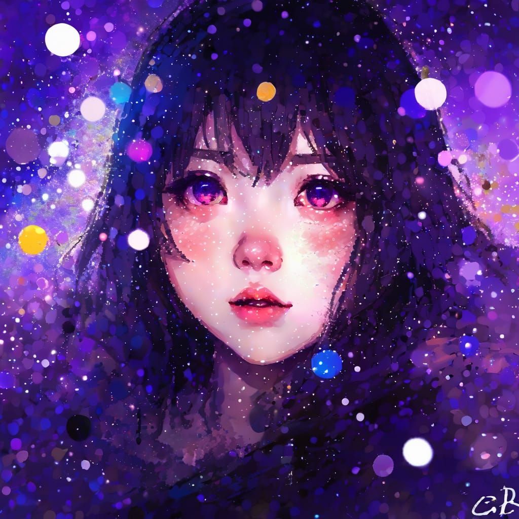 Impressionist Portrait in Vibrant Anime Style